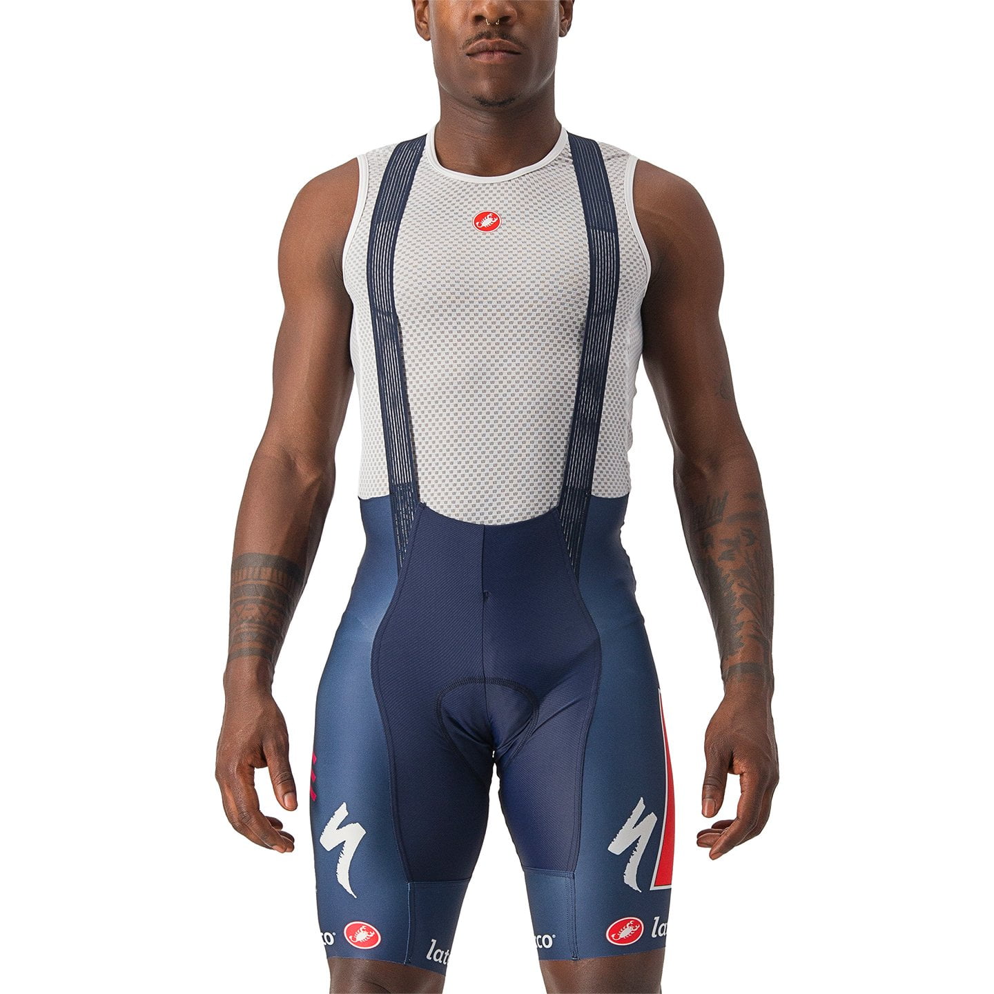 SOUDAL QUICK-STEP Free Aero Race Pro 2023 Bib Shorts, for men, size S, Cycle shorts, Cycling clothing