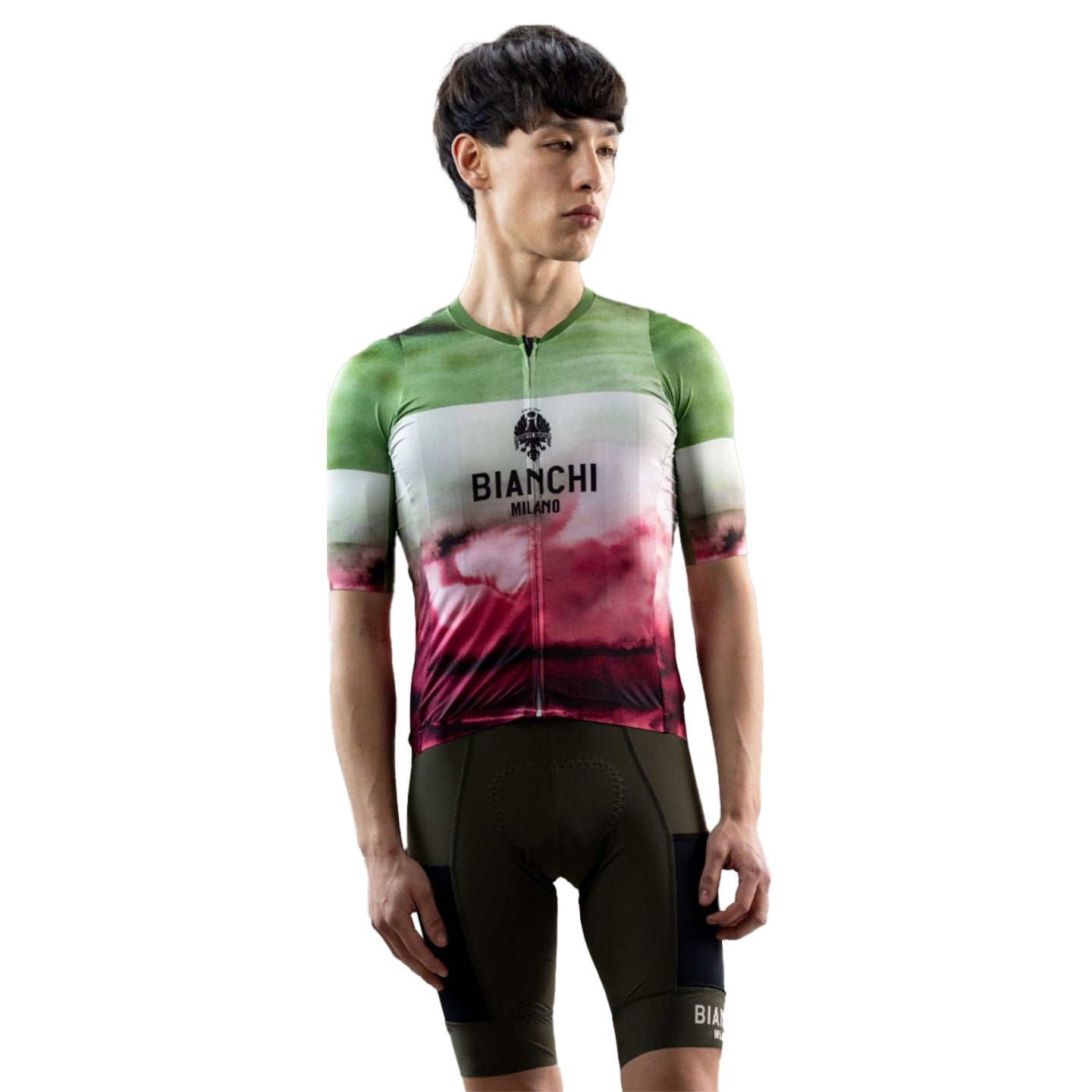 BIANCHI MILANO Tech Gravel Set (fietsshirt + fietsbroek) set (2 artikelen), voor