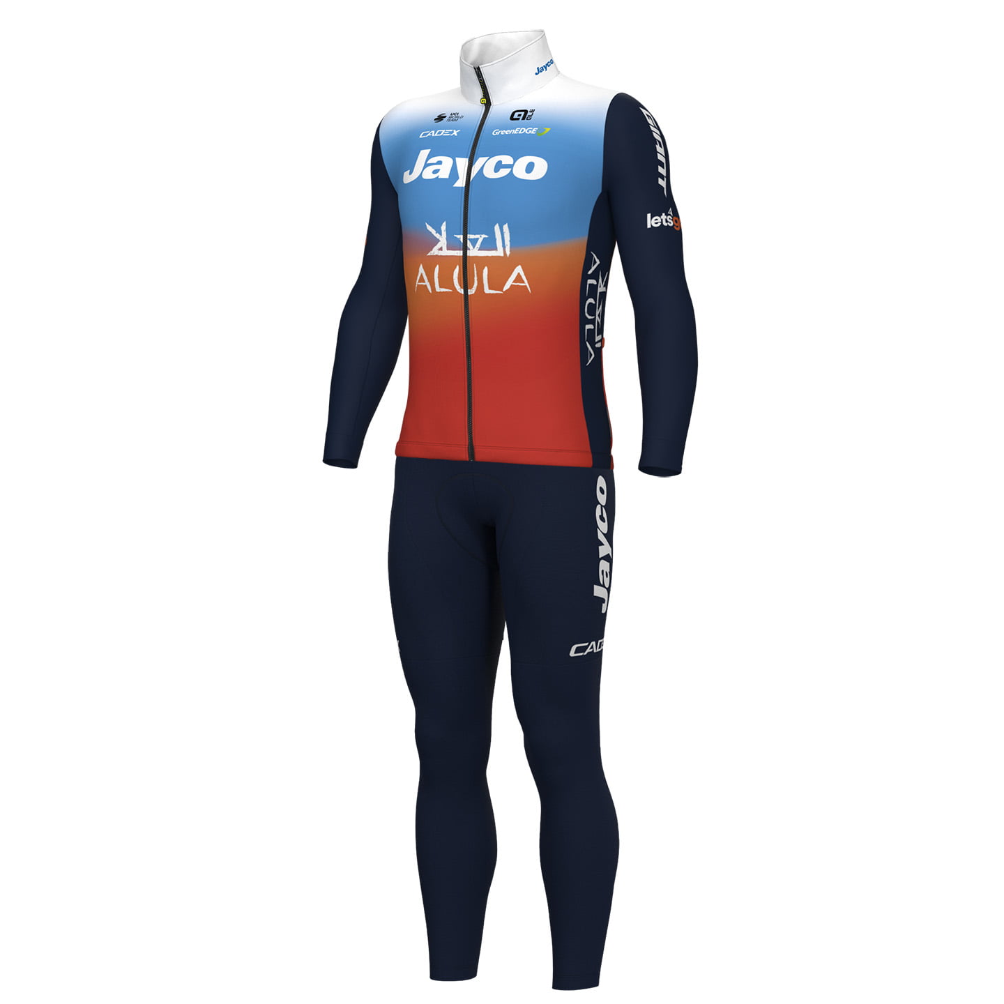 JAYCO ALULA 2024 Set (winter fietsjack + lange koersbroek) set (2 artikelen),