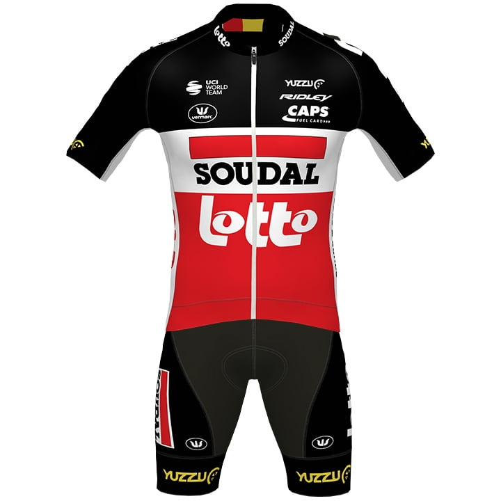 SOUDAL LOTTO PRR Summer 2021 Set (cycling jersey + cycling shorts), for men, Cycling clothing