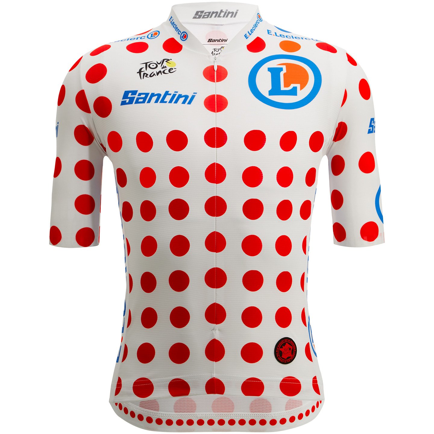 TOUR DE FRANCE Kurzarmtrikot Race Bergtrikot 2022 rosso bianco TOUR DE FRANCE Kurzarmtrikot Race Bergtrikot 2022 rosso bianco