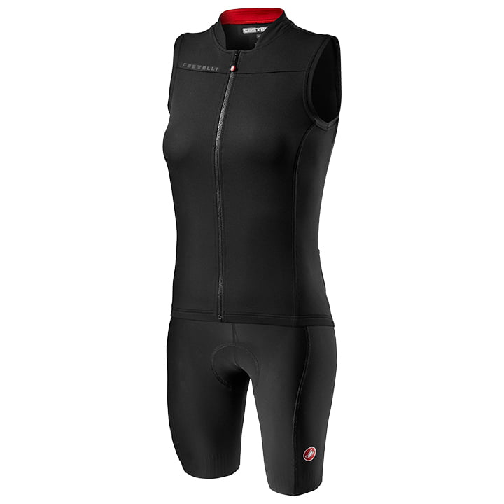 CASTELLI ärmellos Anima 3 Dames set (fietsshirt + fietsbroek) dames set (2 artik