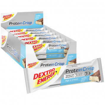 Barre protéique croquante Protein Crisp Vanilla-Cocos 24 barres/carton DEXTRO ENERGY Barre protéique croquante Protein Crisp Vanilla-Cocos 24 barres/carton