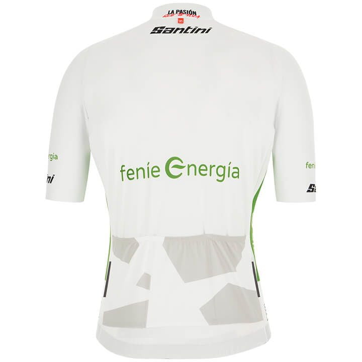 La Vuelta 2019 Witte fietsshirt met korte mouwen
