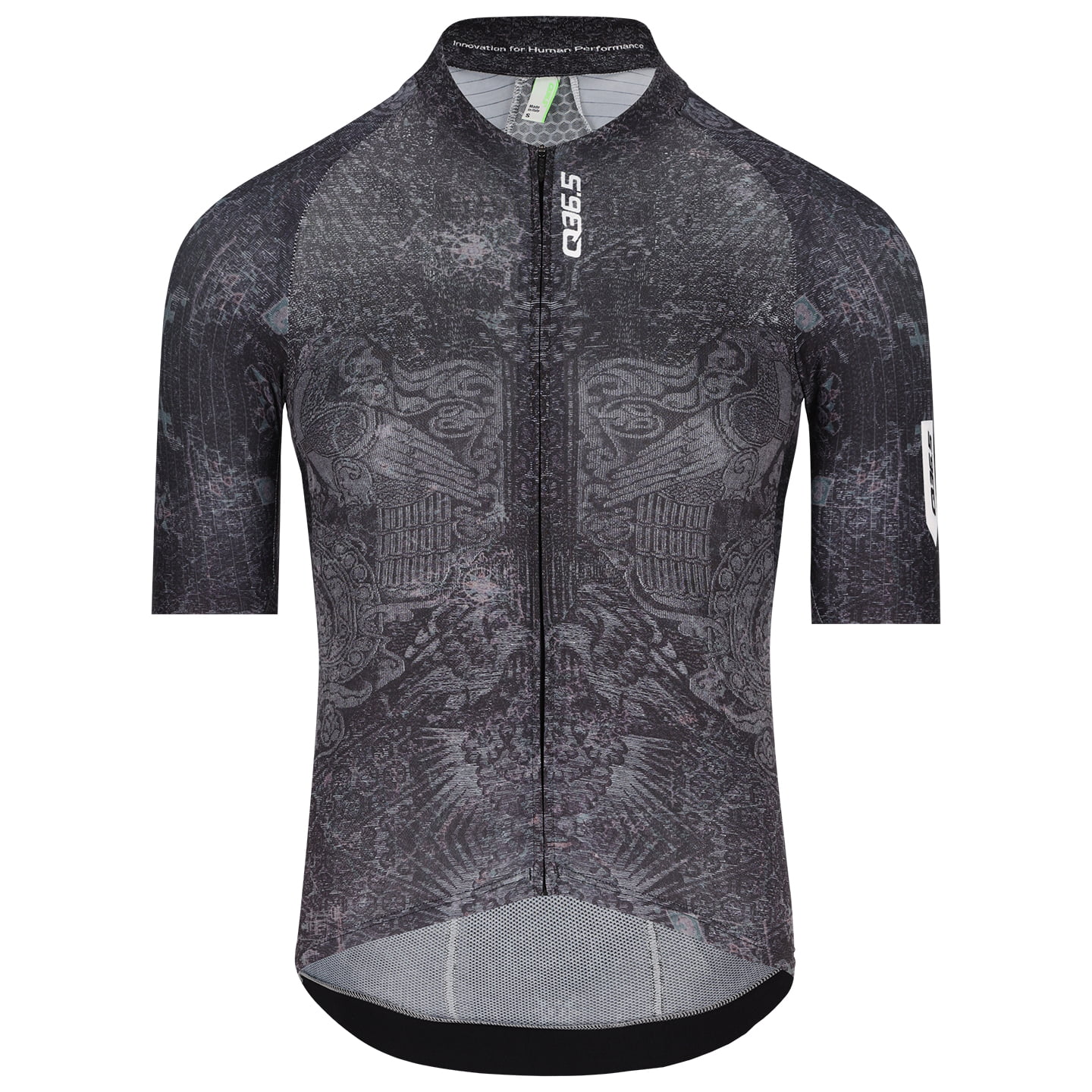 Q36.5 Gregarius Pro Damask fietsshirt met korte mouwen, voor heren, Maat 2XL,