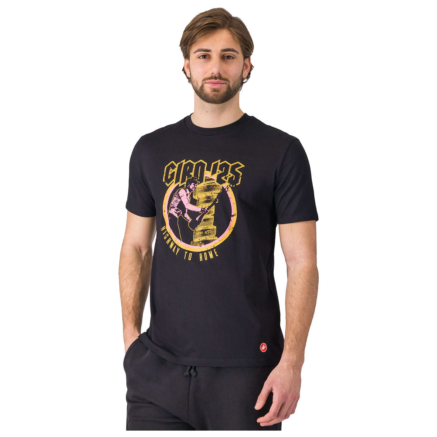 GIRO D'ITALIA T-Shirt Highway to Rome 2025 t-shirt, voor heren, Maat 2XL, Fiets