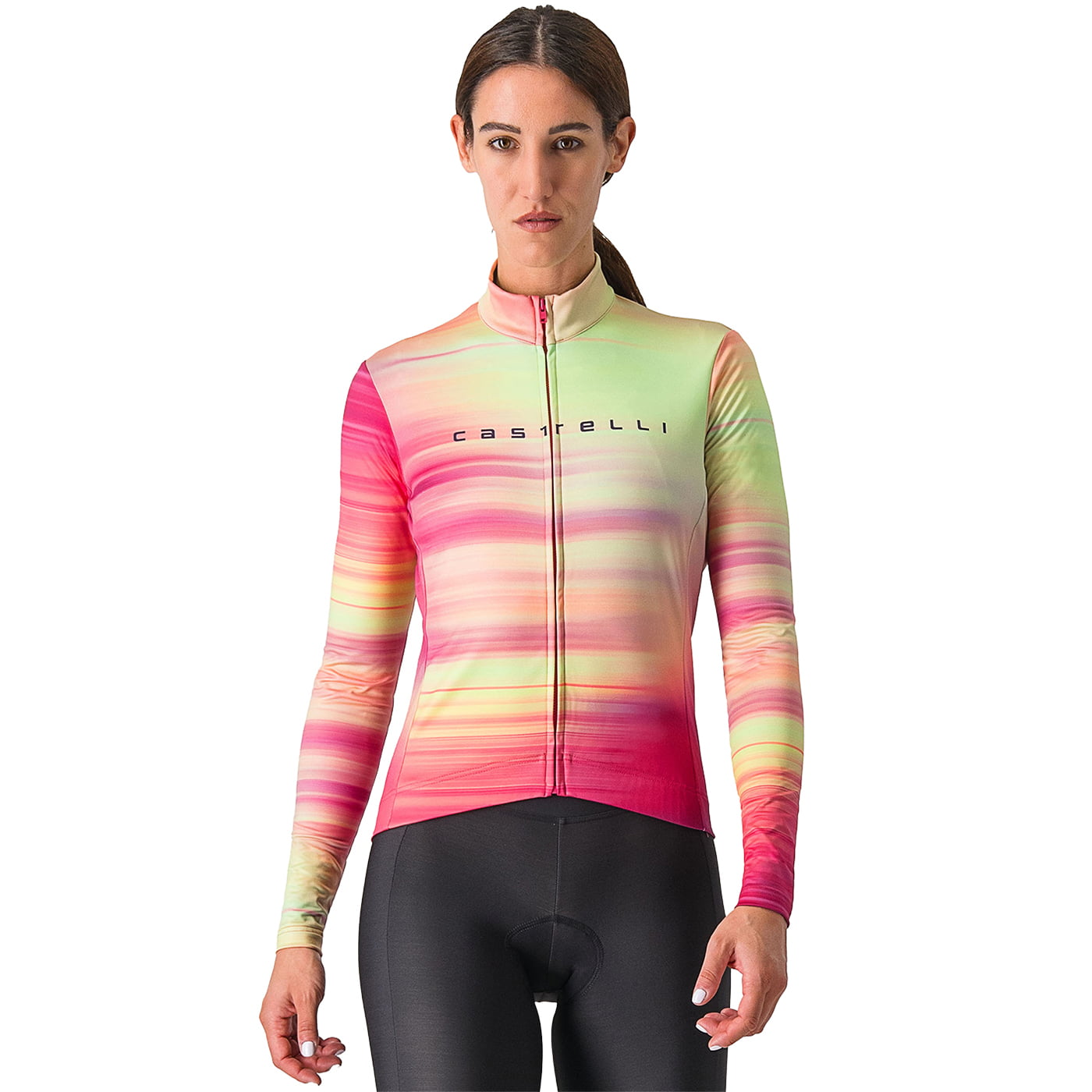 CASTELLI Dames Lange Mouw Jersey Phase damesfietsshirt met lange mouwen, Maat