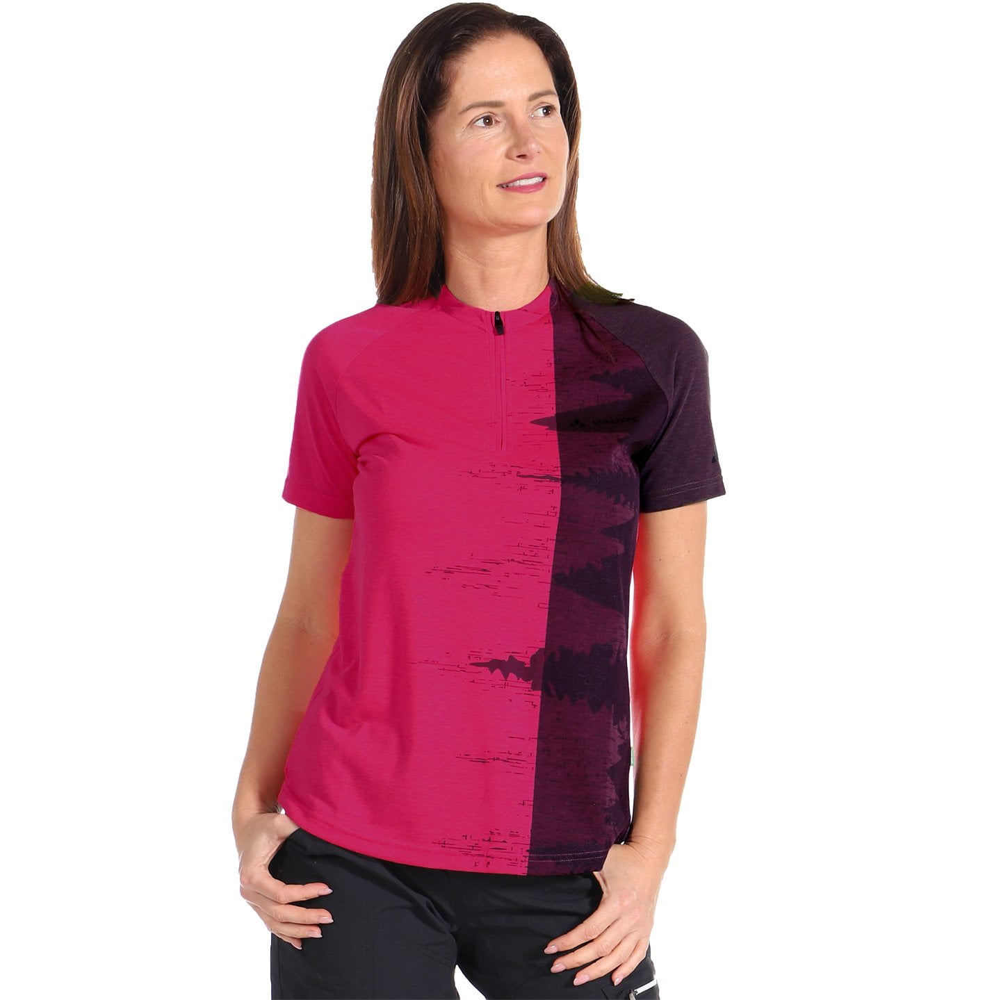 VAUDE Damesfietsshirt Ligure bikeshirt, Maat 36, Fiets shirt, Wielrenkleding