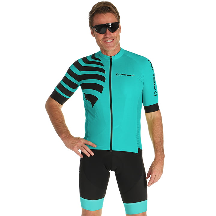 NALINI Stripes Set (fietsshirt + fietsbroek) set (2 artikelen), voor heren
