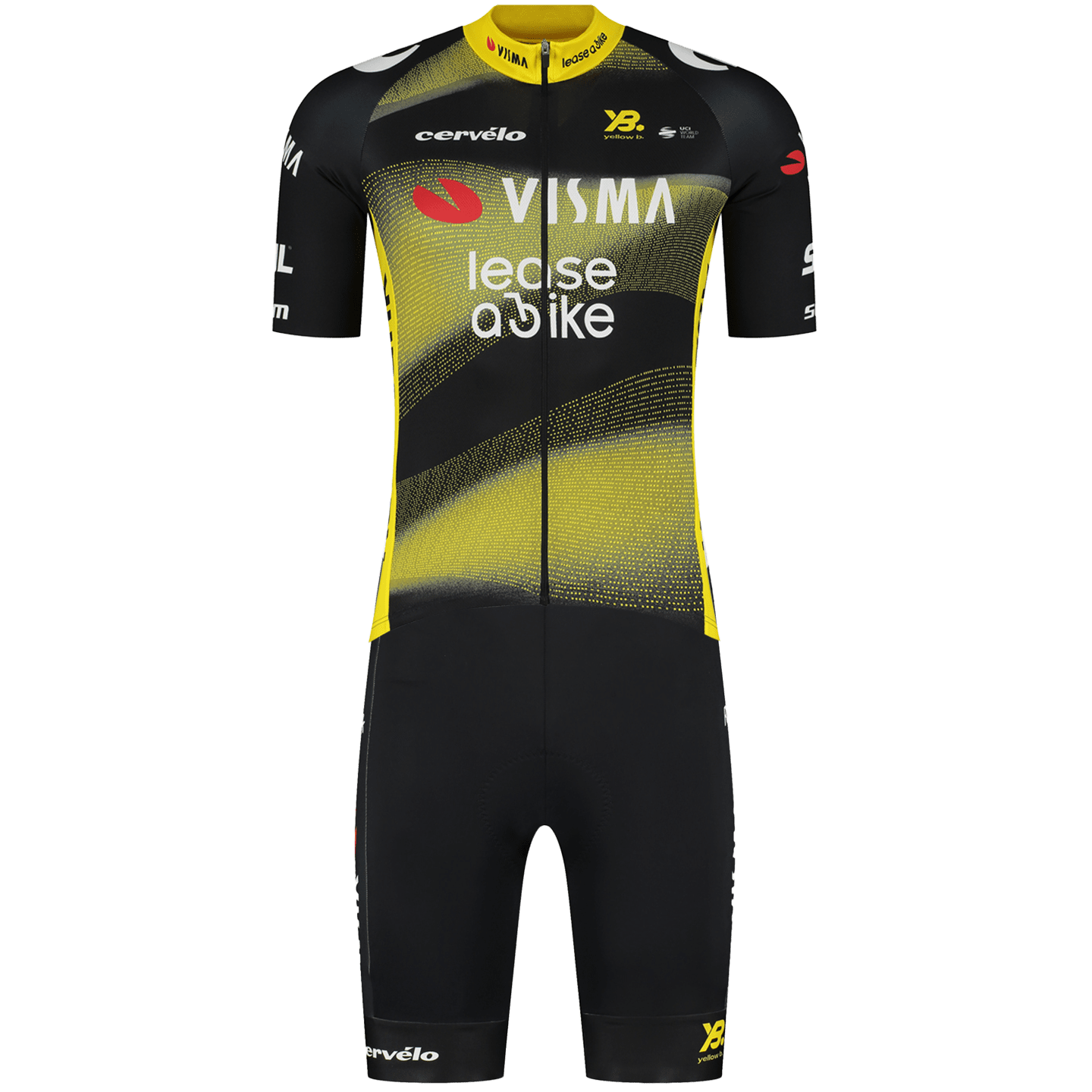 TEAM VISMA LEASE A BIKE TDF-Edition Kinderset (fietsshirt + fietsbroek) set (2