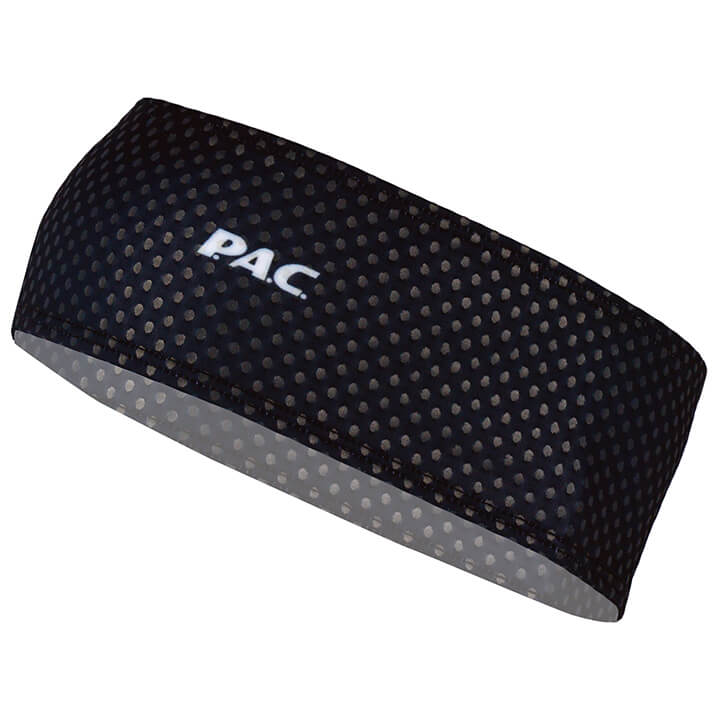 P.A.C. Reflector Black Headband Headband, for men, Bandeau, Cycling clothing