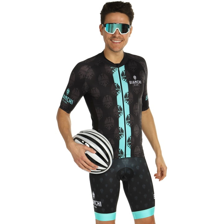 BIANCHI MILANO Roncaccio Set (fietsshirt + fietsbroek) set (2 artikelen), voor h
