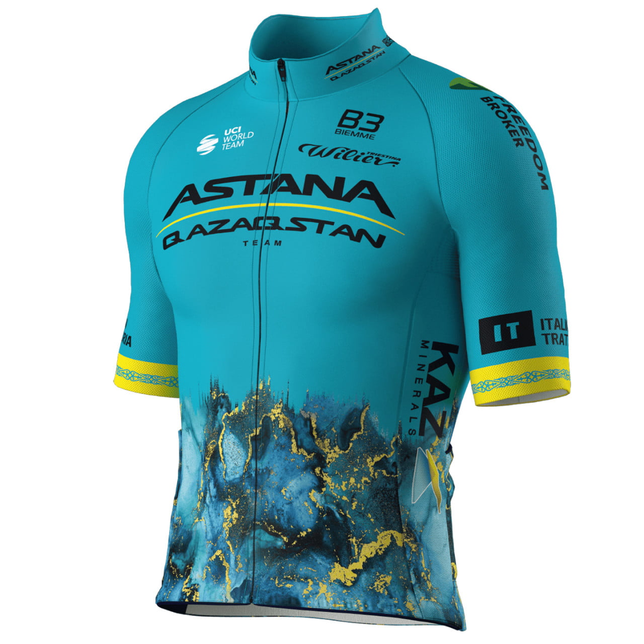 ASTANA QAZAQSTAN TEAM Short Sleeve Jersey 2024 light blue