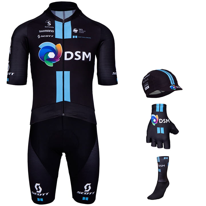 TEAM DSM Aero Pro Team 2021 Maxi-Set (5 stukken), voor heren, Fietskleding