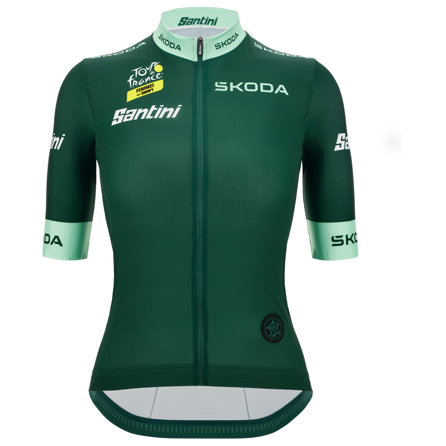 TOUR DE FRANCE Femmes avec Zwift Damesshirt groene trui 2025 damesfietsshirt,