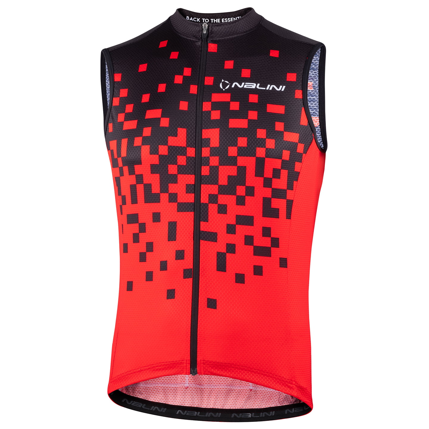 NALINI Maglia ciclismo smanicata Grenoble rosso - nero | BOBSHOP