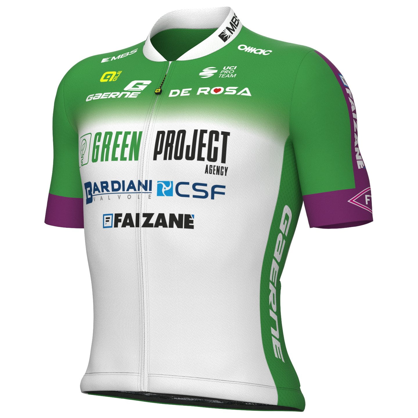 GREEN PROJECT-BARDIANI CSF-FAIZANE 2023 Short Sleeve Jersey, for men, size L, Cycling shirt, Cycle clothing