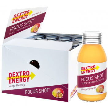 Focus Shot Mango+Maracuja 12 Stck./K. DEXTRO ENERGY Focus Shot Mango+Maracuja 12 Stck./K.