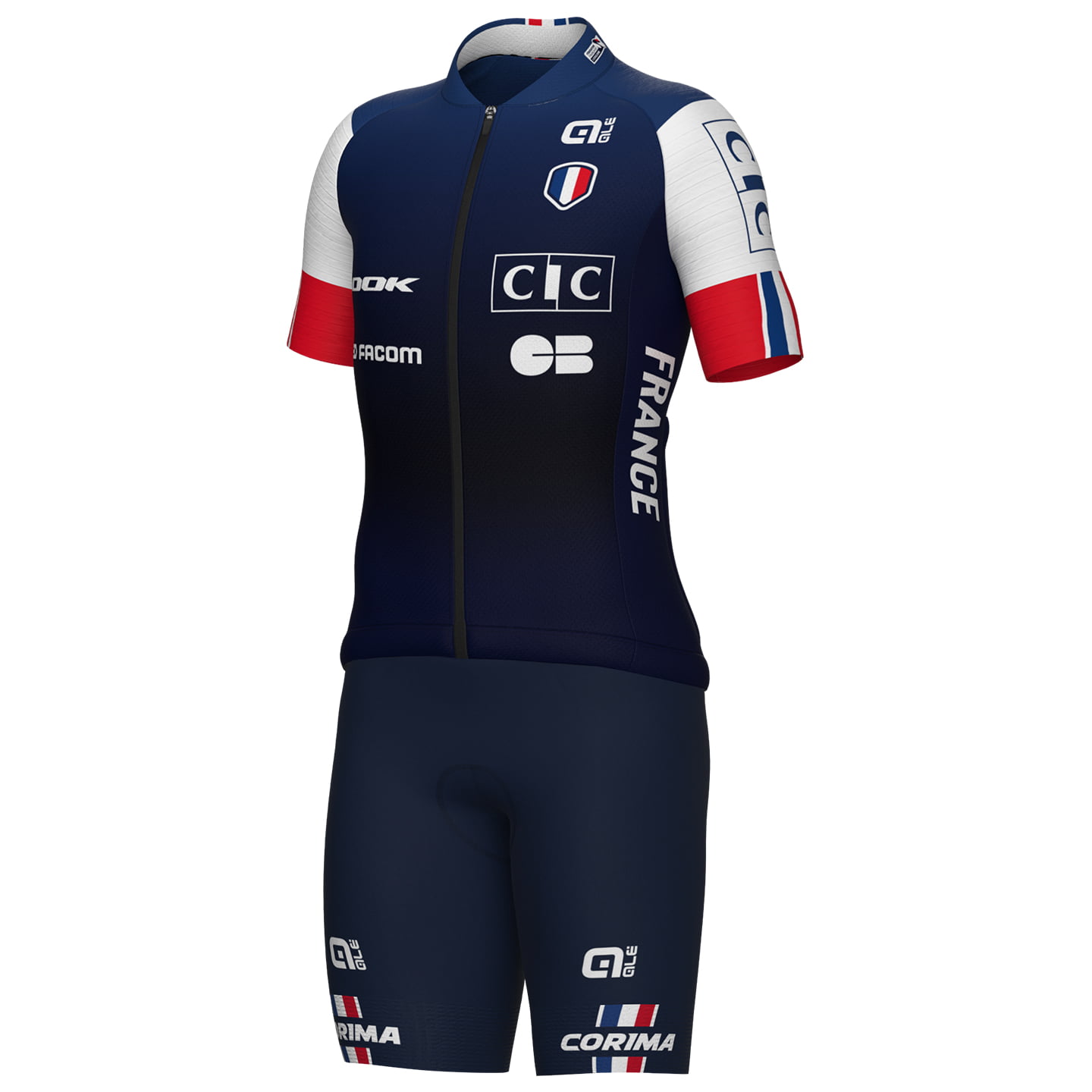 Franz. Nationalmannschaft 2025 Kinderset (fietsshirt + fietsbroek) set (2