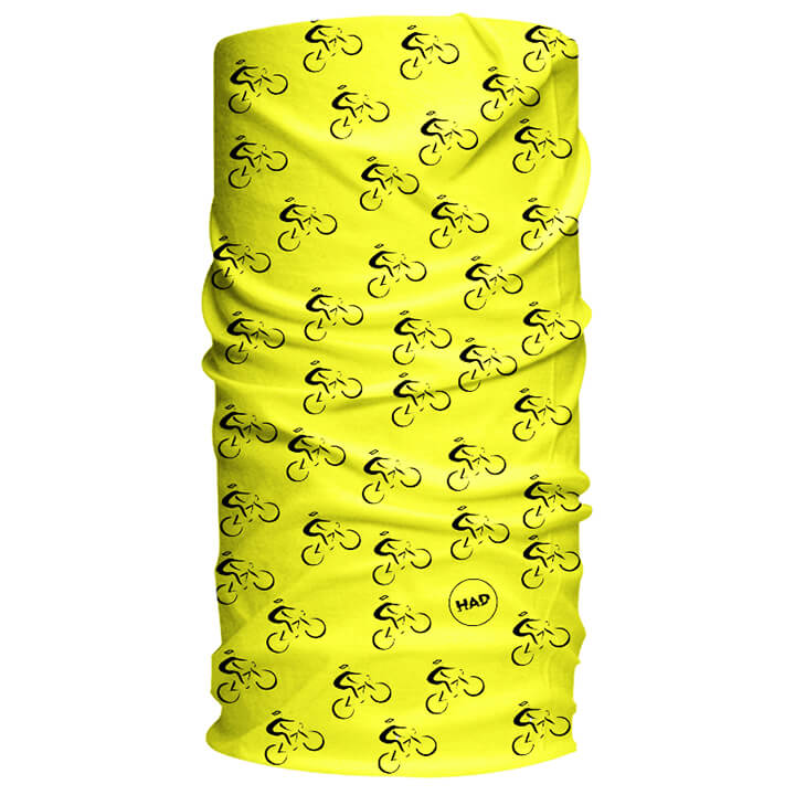 HAD Multifunctioneel doek Bike Fluo Yellow, voor heren, Fietskleding