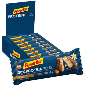 Baton ProteinPlus 30% Caramel-Vanilla Crisp 15 sztuk/opakowanie POWERBAR Baton ProteinPlus 30% Caramel-Vanilla Crisp 15 sztuk/opakowanie