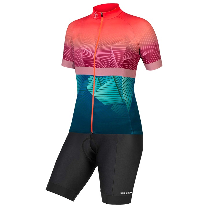 ENDURA Lines LTD Dames set (fietsshirt + fietsbroek) dames set (2 artikelen), Fi