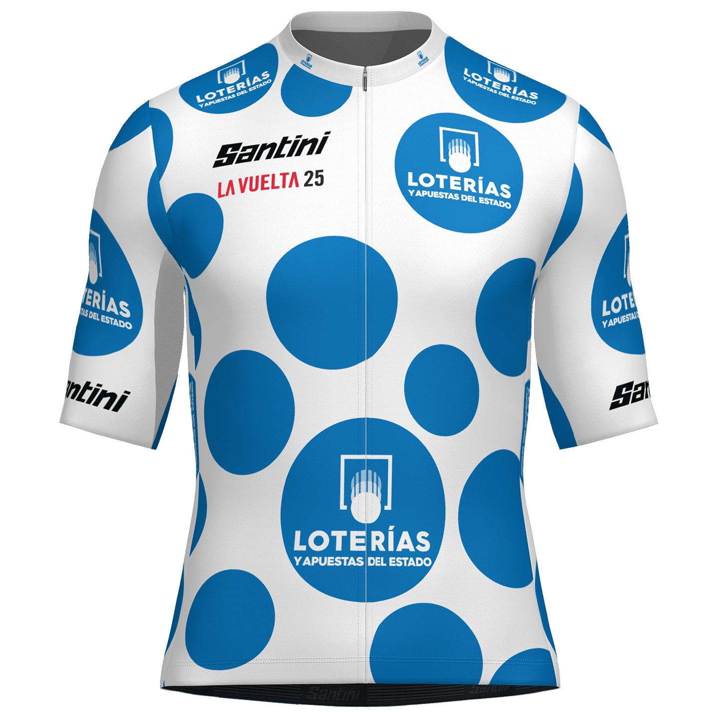 LA VUELTA Fietsshirt Bolletjestrui 2025 fietsshirt met korte mouwen, voor heren,