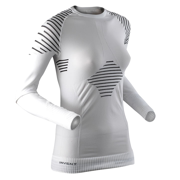 X-BIONIC dames ondershirt met lange mouwen invent wit-zwart onderhemd, voor here