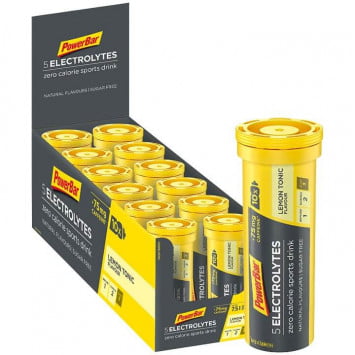 Tabletki musujące 5Electrolytes Lemon Tonic Boost + Koffein POWERBAR Tabletki musujące 5Electrolytes Lemon Tonic Boost + Koffein