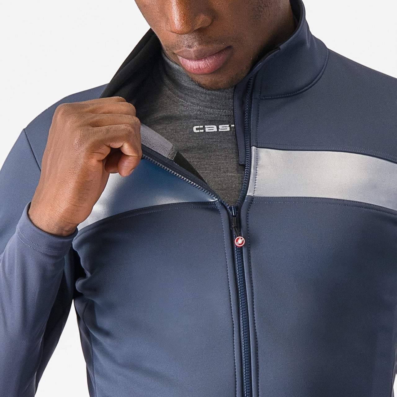 CASTELLI Winter Jacket Raddoppia 3 blue