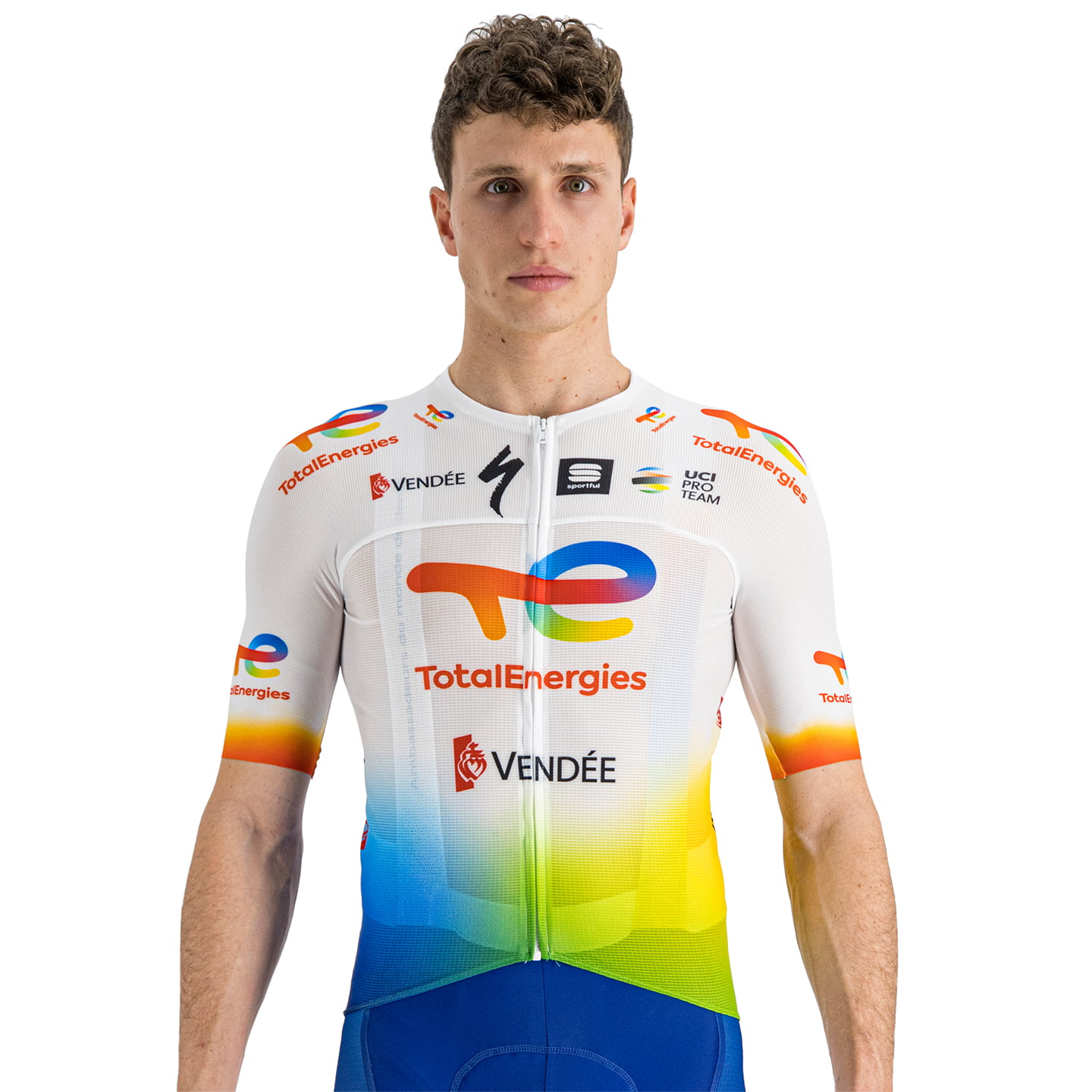 TEAM TOTALENERGIES Pro Race Light 2023 Short Sleeve Jersey, for men, size XL, Bike Jersey, Cycle gear
