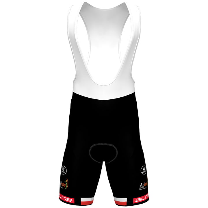 BINGOAL-WALLONIE-BRUXELLES Bib Shorts Polish Champion 2021, for men, size M, Cycle shorts, Cycling clothing