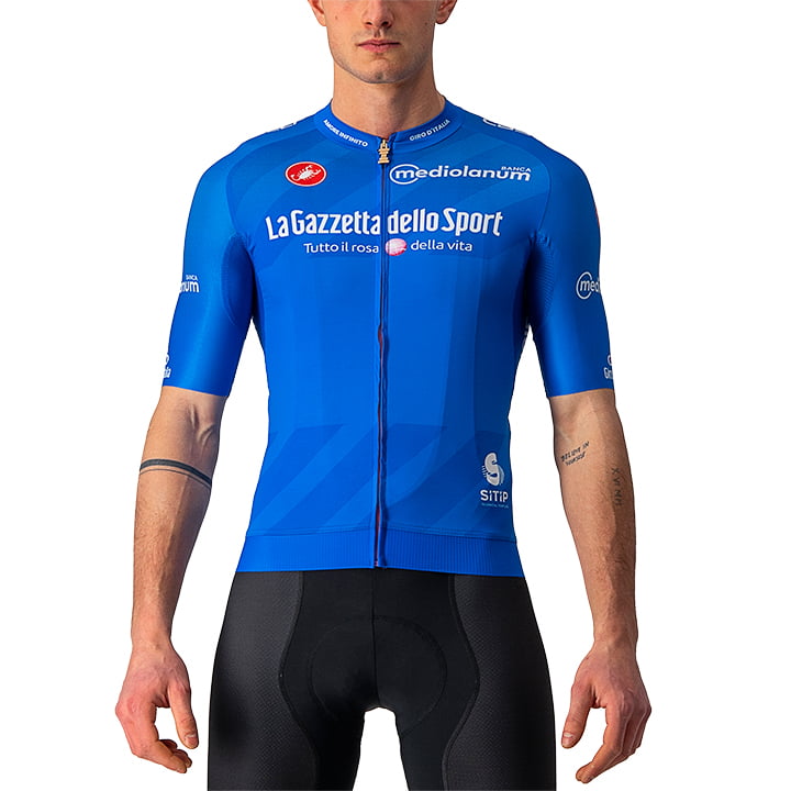 GIRO D’ITALIA Short Sleeve Race Jersey Maglia Azzurra 2021 Short Sleeve Jersey, for men, size 2XL, Cycle shirt, Bike gear
