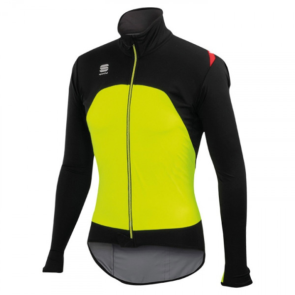 Giacca ciclismo Fiandre Light nero-giallo neon Giacca ciclismo Fiandre Light nero-giallo neon
