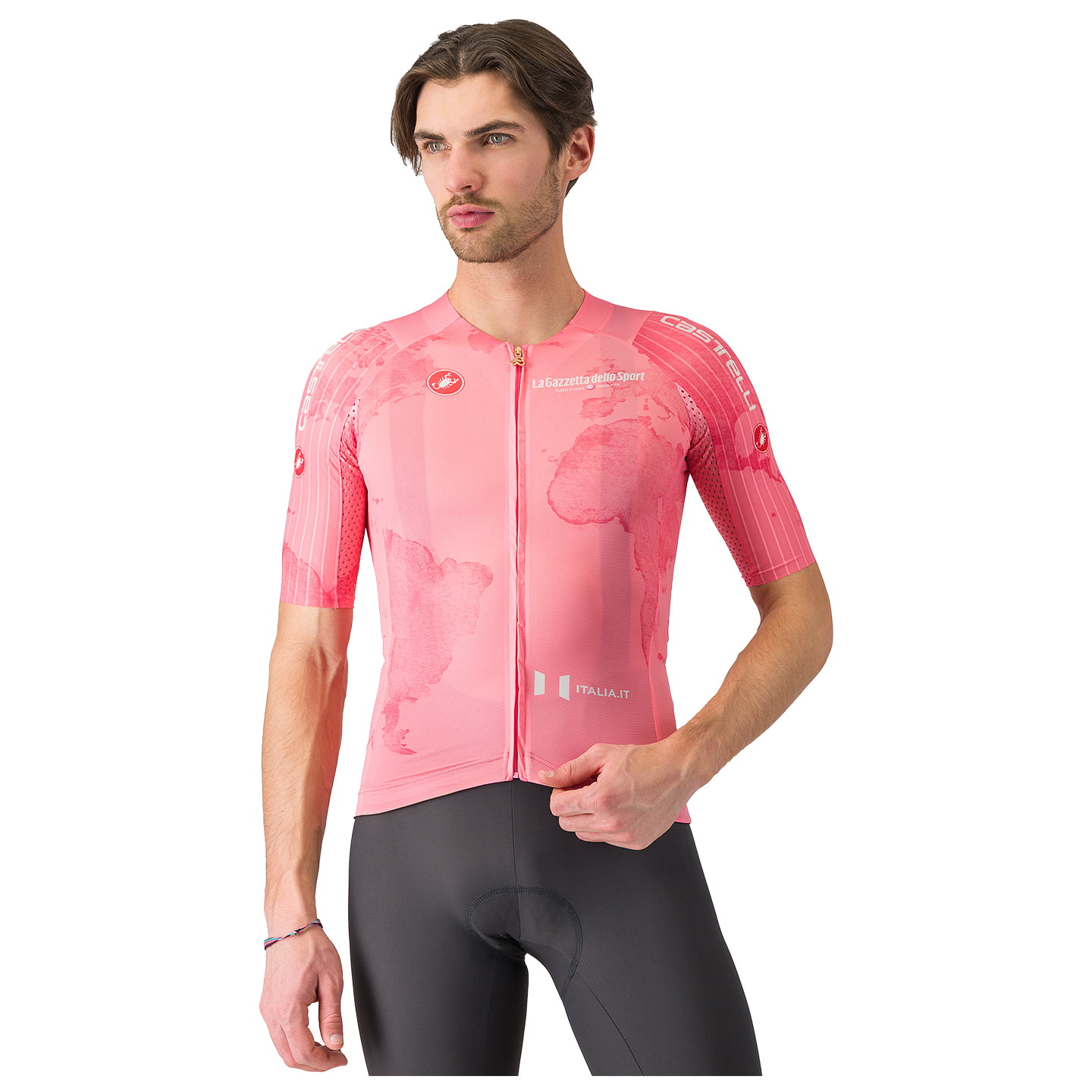 GIRO D'ITALIA Shirt met korte mouwen Race Maglia Rosa 2025 fietsshirt met korte