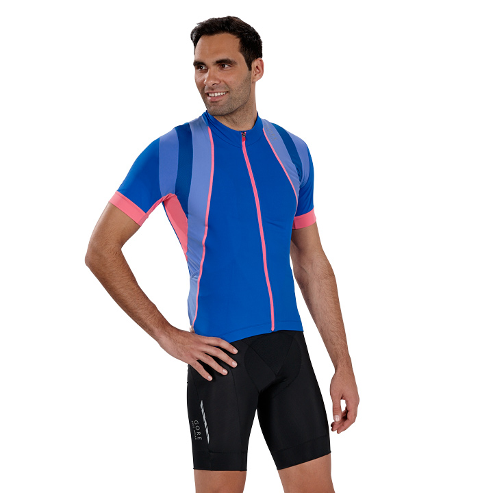 GORE WEAR Oxygen blau Set (fietsshirt + fietsbroek) set (2 artikelen), voor here