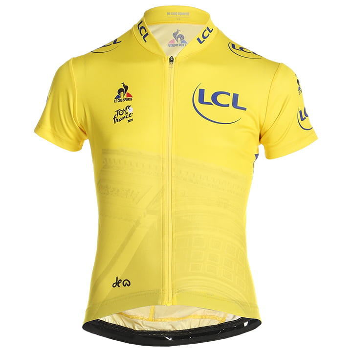 TOUR DE FRANCE gele trui Arrivée 2021 kinderfietsshirt, Maat 2XL