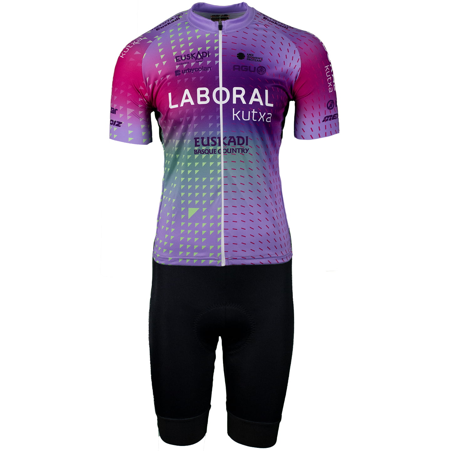 LABORAL KUTXA-FUNDACIÓN EUSAKDI 2025 Dames set (fietsshirt + fietsbroek) set (2