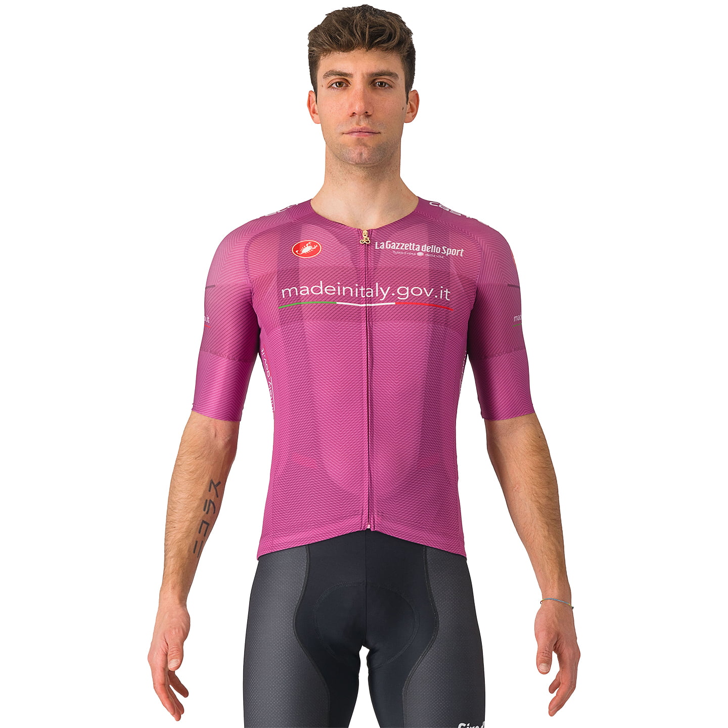 GIRO D'ITALIA Shirt met korte mouwen Race Maglia Ciclamino 2024 fietsshirt met