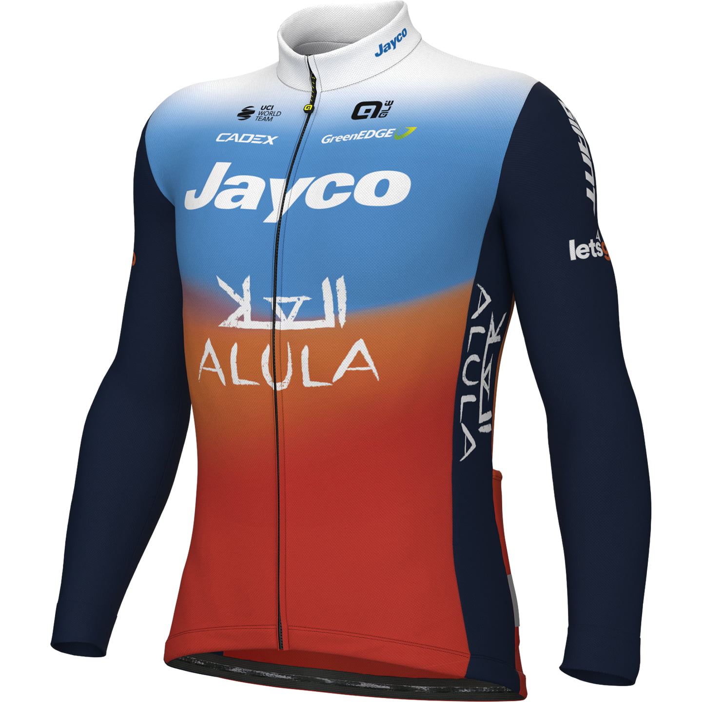 TEAM JAYCO-ALULA 2024 Long Sleeve Jersey, for men, size 3XL, Bike shirt, Cycling gear