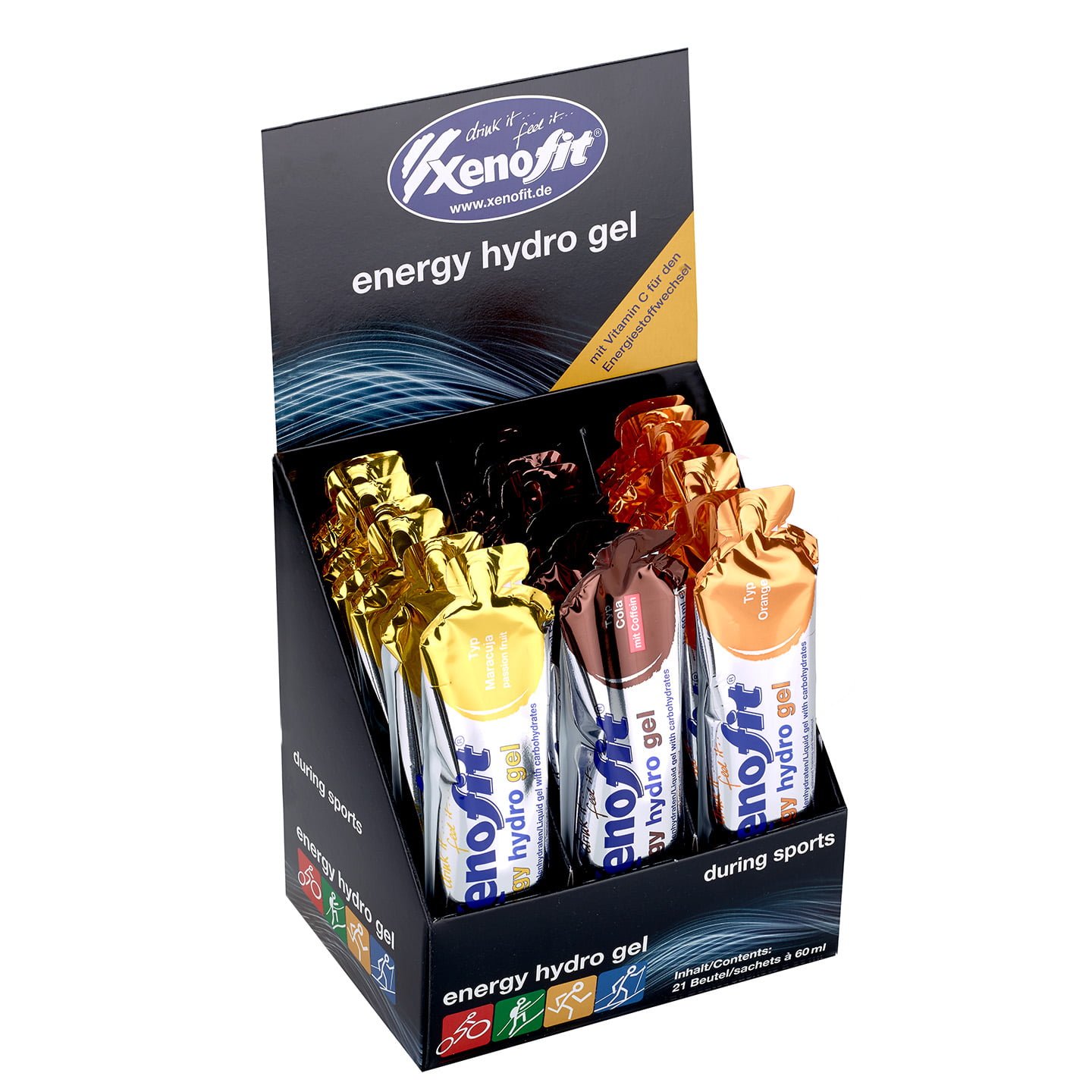 Hydro Gel Drink Mix 21 stuks/doos drank, Sportgel, Prestatievoeding