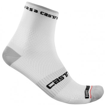 Nouveau Castelli ITALIA 15 cm Italie National Team Cyclisme Chaussettes blanc une paire