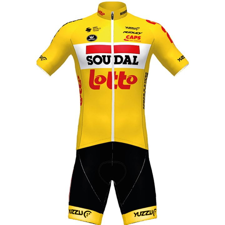 SOUDAL LOTTO TDF 2020 Set (cycling jersey + cycling shorts), for men, Cycling clothing