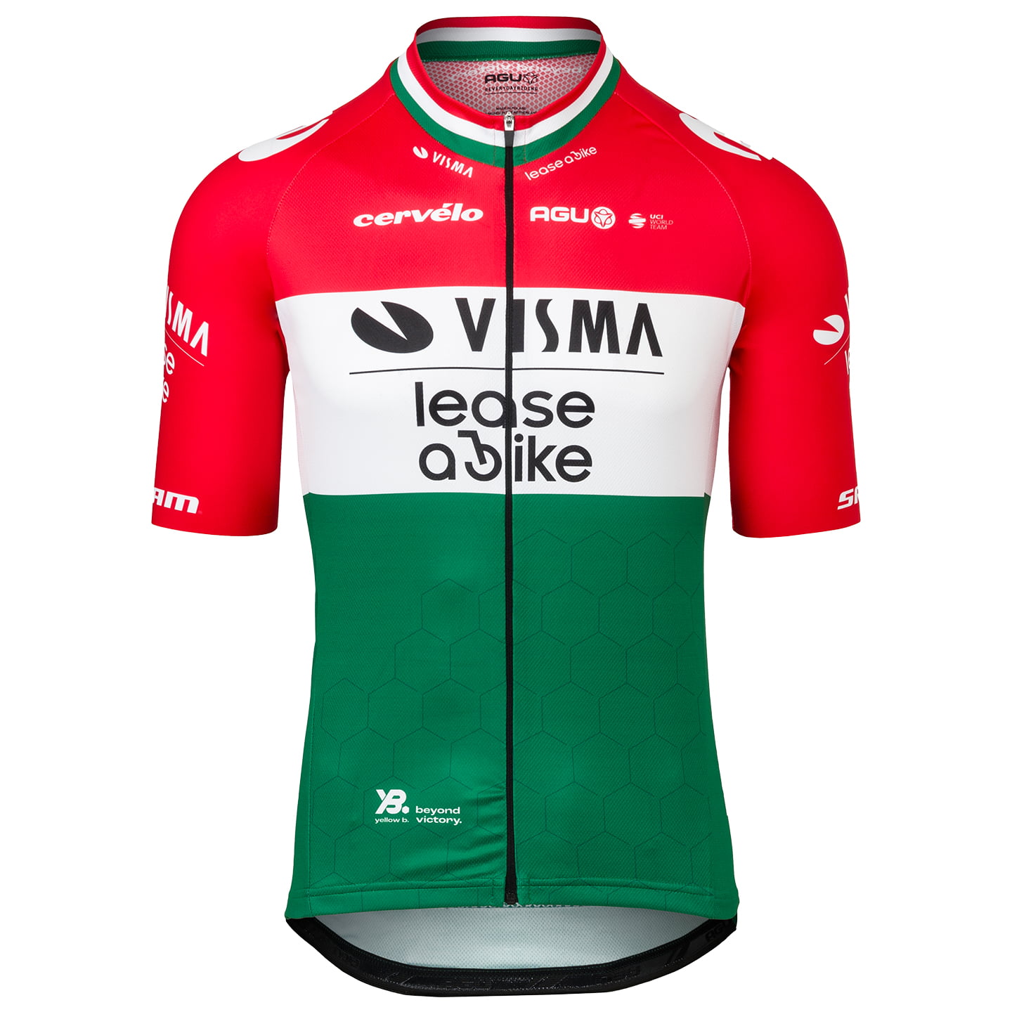 TEAM VISMA-LEASE A BIKE Shirt met korte mouwen Hongaars kampioen 2024, voor