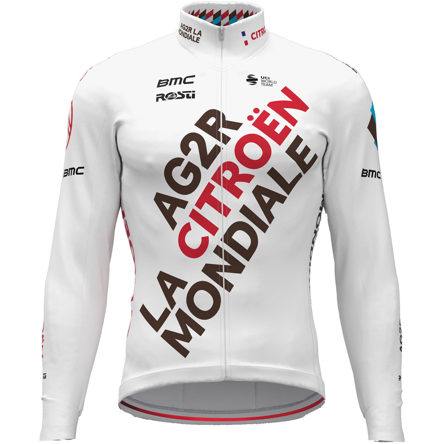 AG2R CITROEN TEAM 2023 Thermal Jacket, for men, size XL, Winter jacket, Bike gear