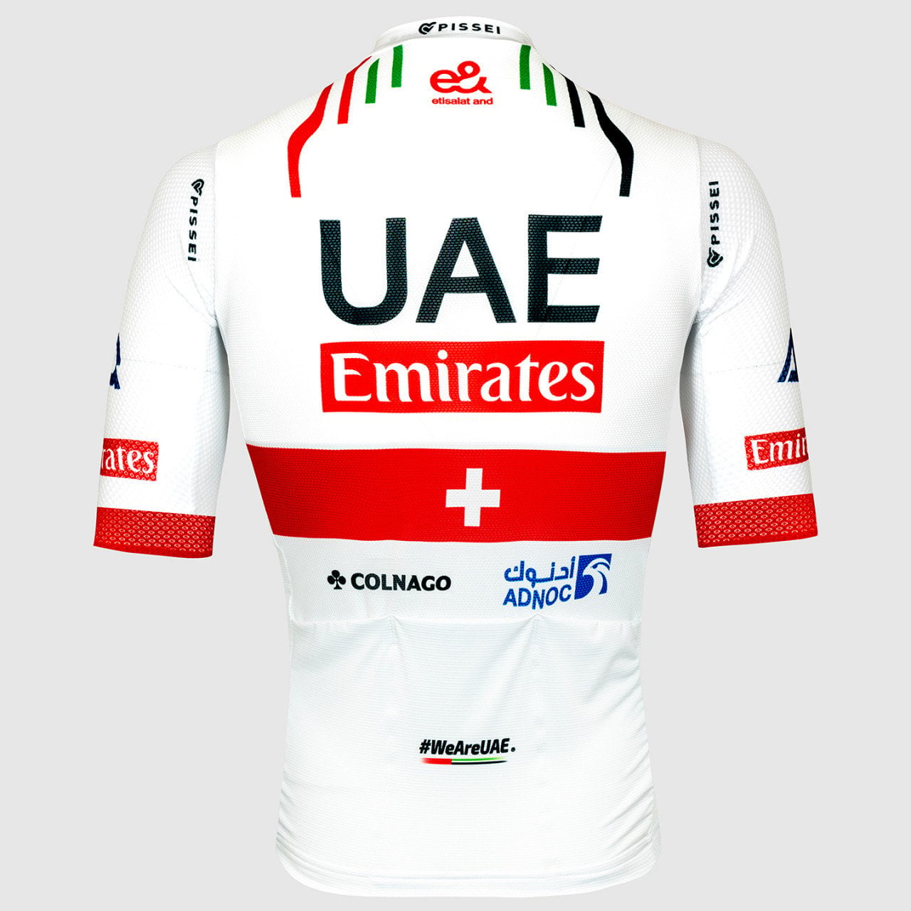UAE TEAM EMIRATES Koszulka z krótkim rękawem Mistrz Szwajcarii 2024