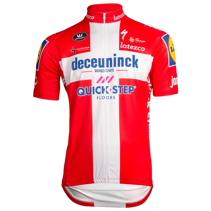 DECEUNINCK-QUICK STEP Danish Champion 2020 Short Sleeve Jersey, for men, size S, Cycling jersey, Cycling clothing