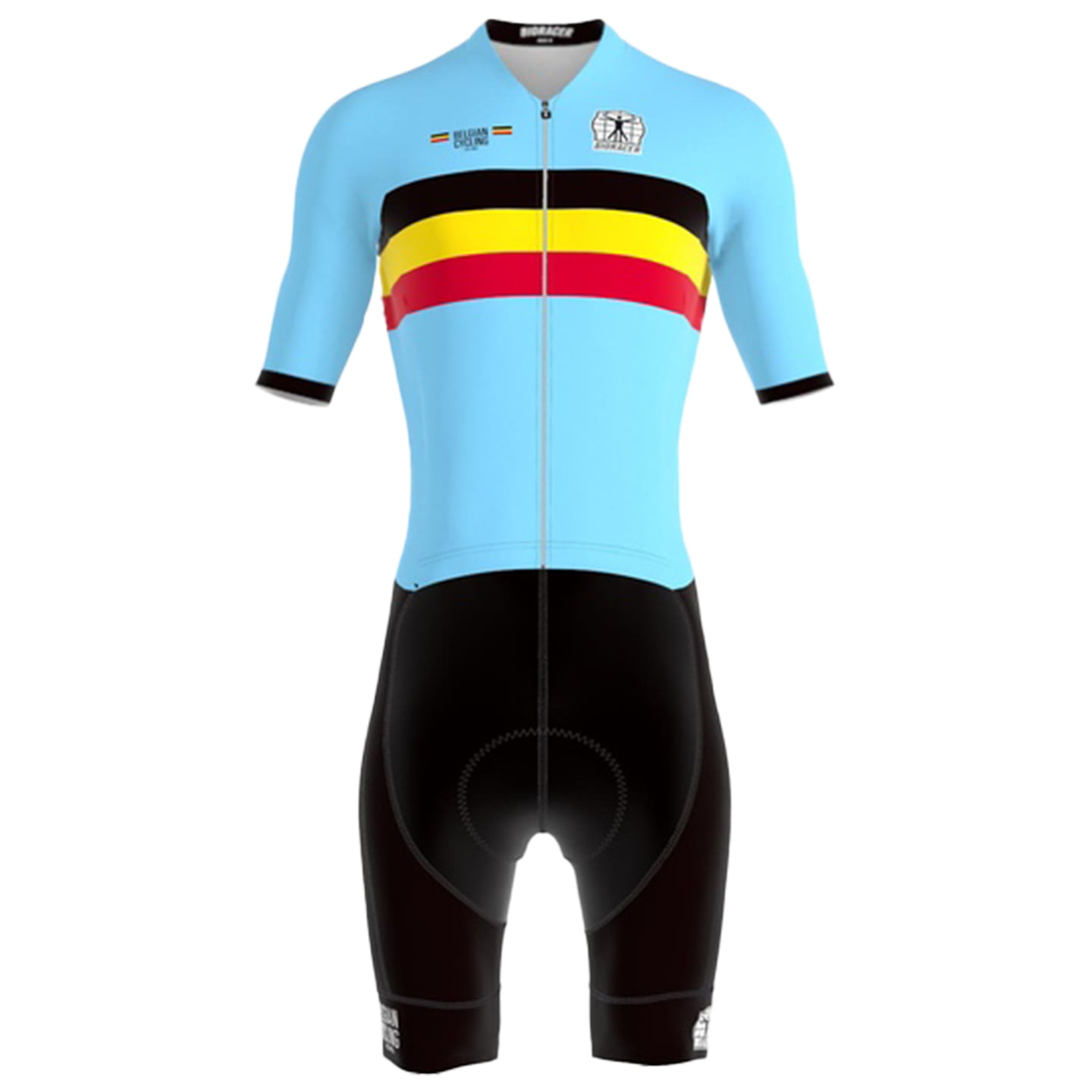 BELGISCHE NATIONALMANNSCHAFT 2025 racebody, voor heren, Maat 2XL, Fietsbody,