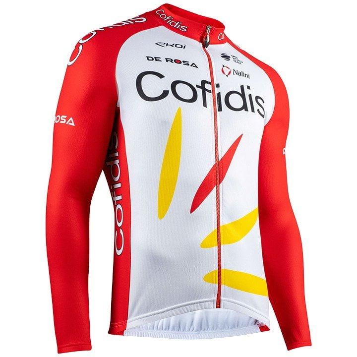 COFIDIS SOLUTIONS CREDITS Long Sleeve Jersey 2020, for men, size S, Cycling jersey, Cycling clothing