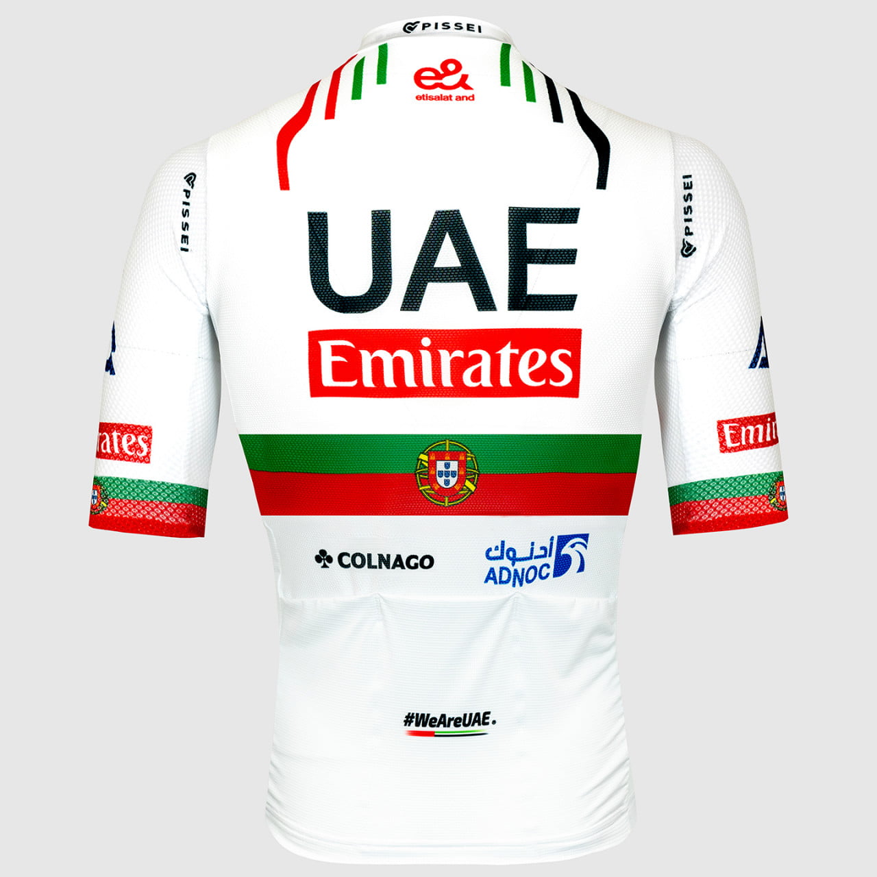 UAE TEAM EMIRATES shirt met korte mouwen Portugees kampioen 2024